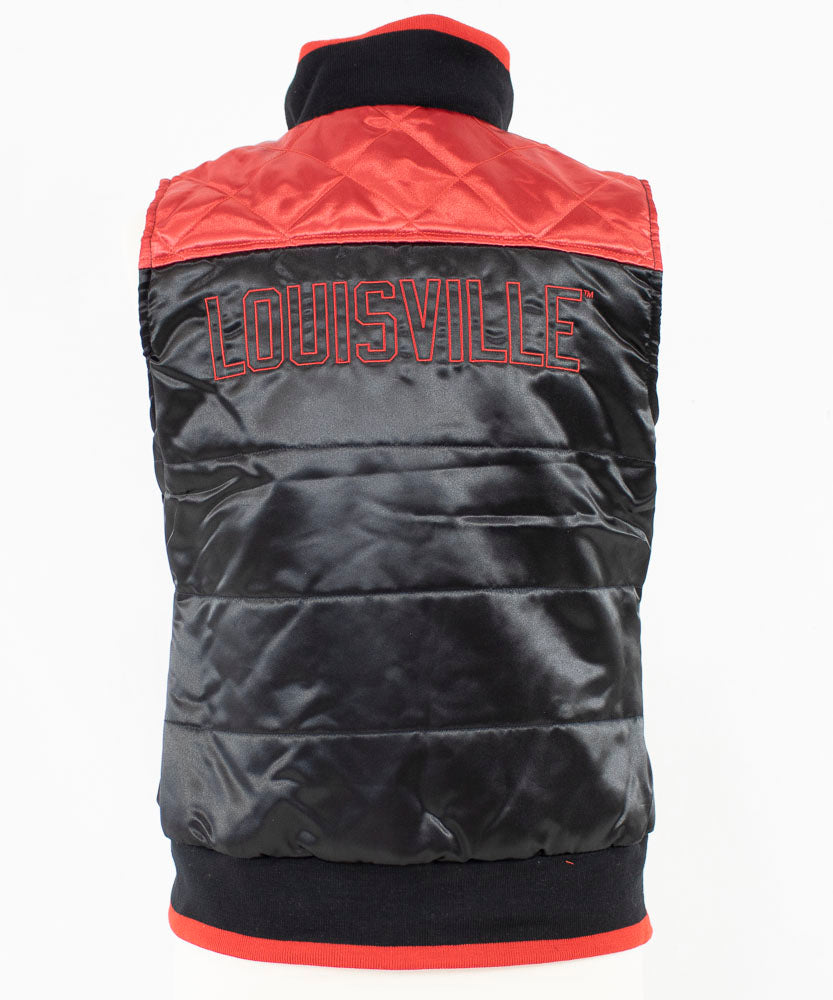 NCAA Louisville Cardinals Women's Polar Puffer Vest Officially Licensed New - jacks-good-deals