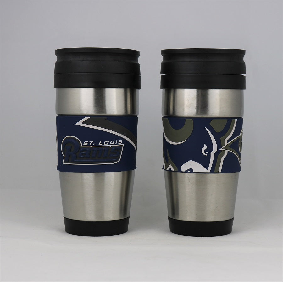 St. Louis Rams NFL Officially Licensed 15oz Stainless Steel Tumbler w/ PVC Wrap