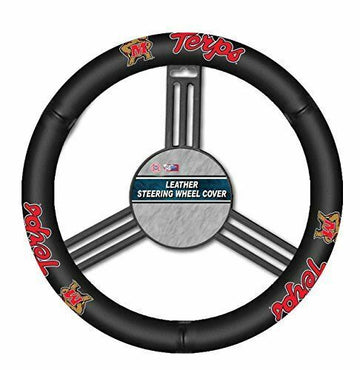 Maryland Terrapins NCAA Leather Steering Wheel Cover Universal for Car Truck - jacks-good-deals
