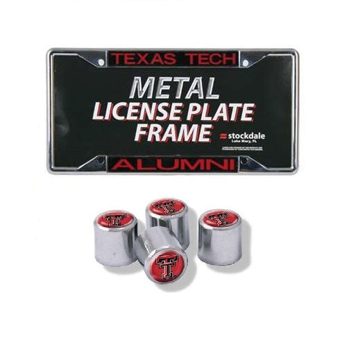 Texas Tech Red Raiders NCAA Official 3pc License Plate Automotive Fan Kit - jacks-good-deals