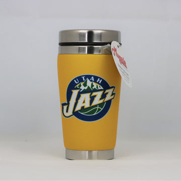 Utah Jazz Mugzie NBA 16oz Travel Tumbler Coffee Mug Cup