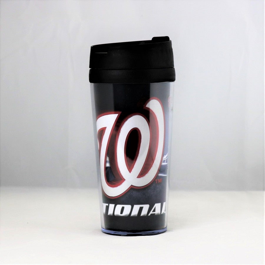 Washington Nationals MLB Licensed 16oz Acrylic Tumbler Coffee Mug w/wrap Insert
