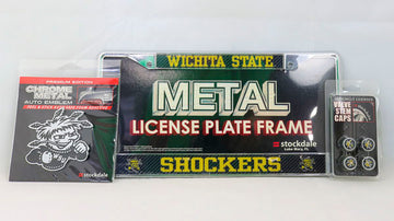 Wichita State Shockers NCAA Official 3pc License Plate Automotive Fan Kit - jacks-good-deals