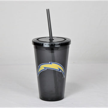 Los Angeles Chargers NFL Licensed 16oz Sip-N-Go w/ Lid and Straw Double Walled Cup
