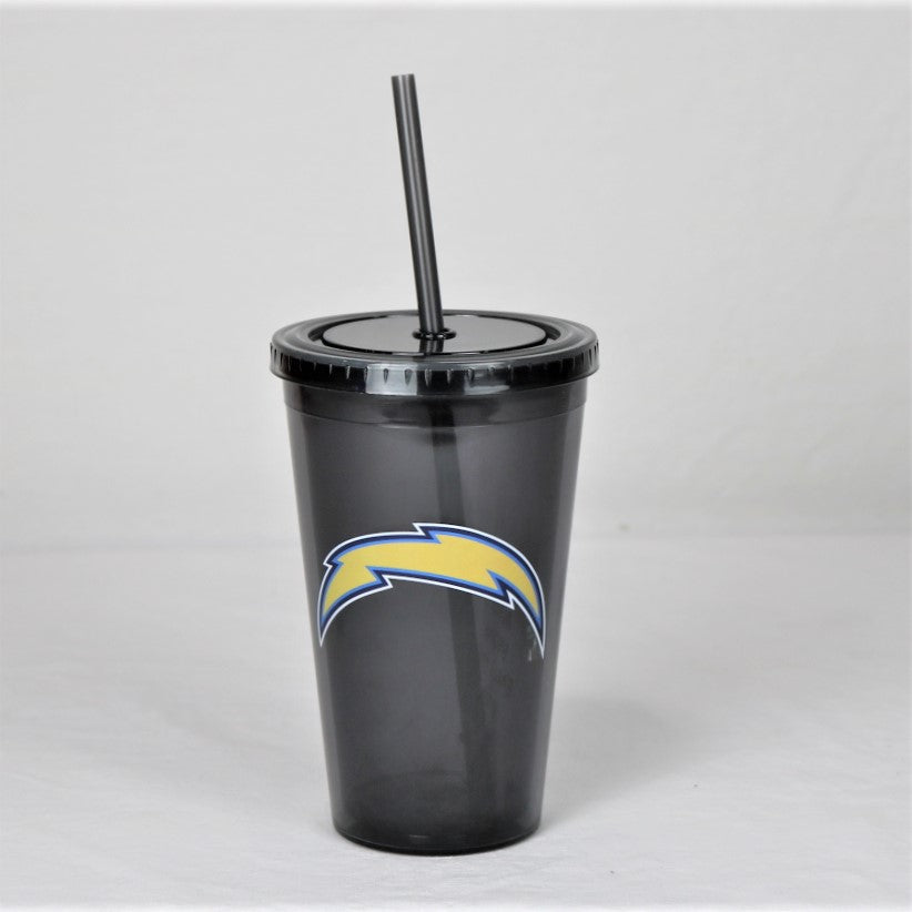 Los Angeles Chargers NFL Licensed 16oz Sip-N-Go w/ Lid and Straw Double Walled Cup