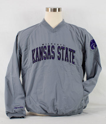 Men's Franchise Club Kansas State Wildcats Trainer Coach Windshell Pullover Adult - jacks-good-deals