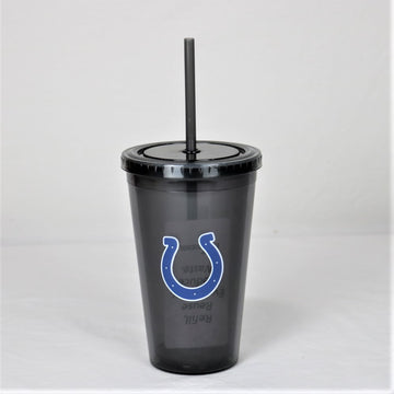 Indianapolis Colts NFL Licensed 16oz Sip-N-Go w/ Lid and Straw Double Walled Cup