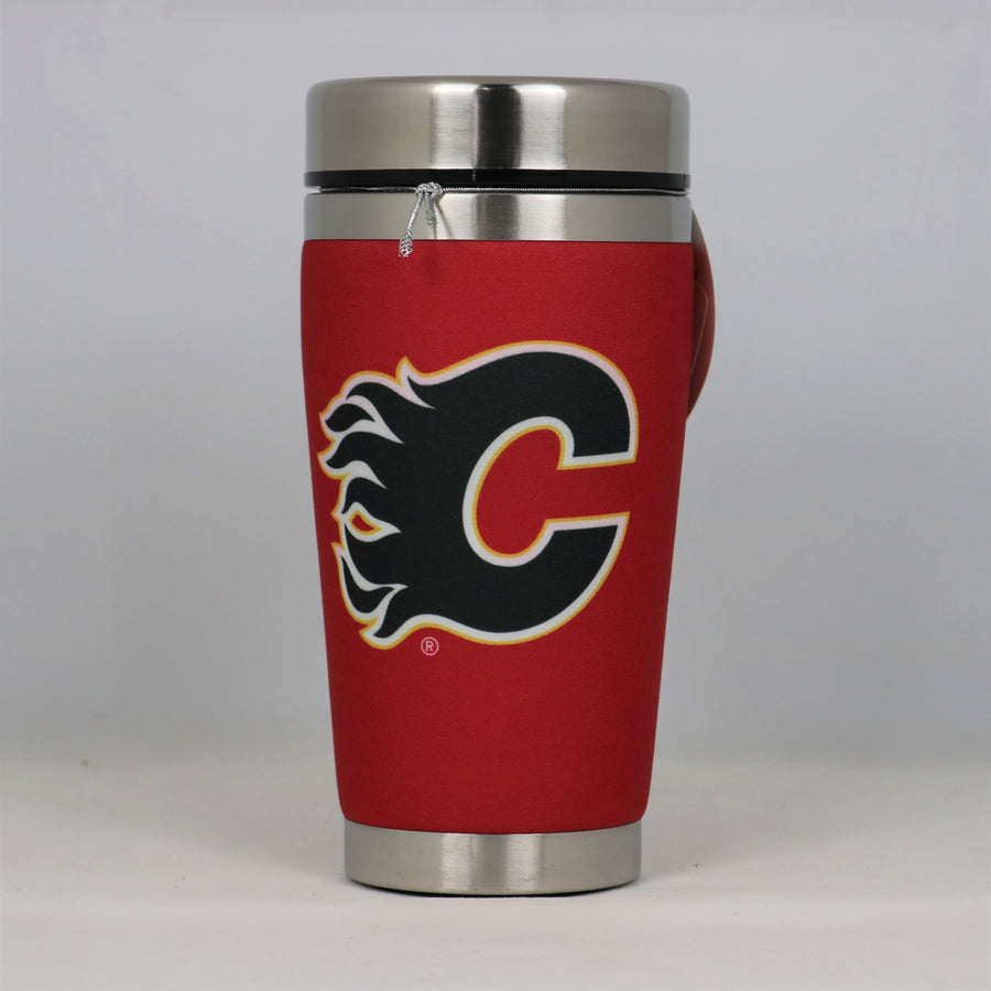 Calgary Flames Mugzie NHL 16oz Travel Tumbler Coffee Mug Cup