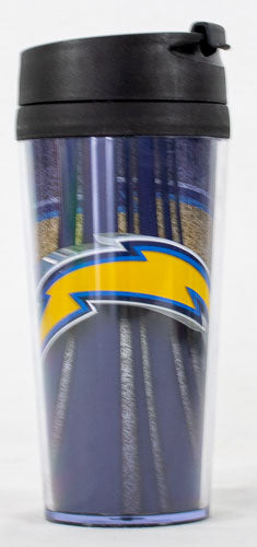 Los Angeles Chargers NFL Licensed Acrylic 16oz Tumbler Coffee Mug w/wrap Insert