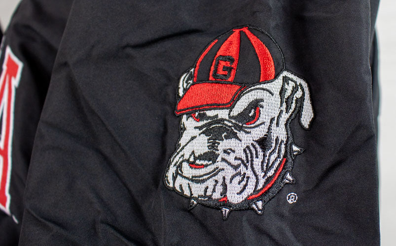 Men's Franchise Club Georgia Bulldogs Trainer Coach Windshell Pullover Adult - jacks-good-deals