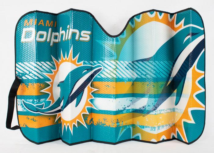 Miami Dolphins NFL Licensed Universal Car/Truck Sunshade - jacks-good-deals