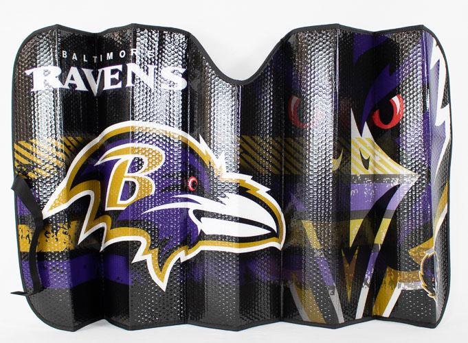Baltimore Ravens NFL Licensed Universal Car/Truck Sunshade - jacks-good-deals