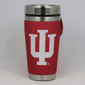 Indiana Hoosiers Mugzie NCAA Stainless Steel 16oz Travel Tumbler Coffee Mug Cup