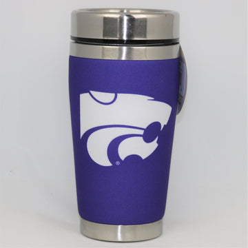 Kansas State Wildcats Mugzie NCAA Stainless Steel 16oz Travel Tumbler Coffee Mug Cup