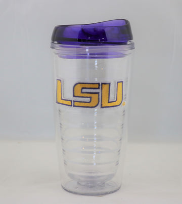 Louisiana State University LSU Tigers NCAA Officially Licensed 16oz Tumbler w/Lid - jacks-good-deals