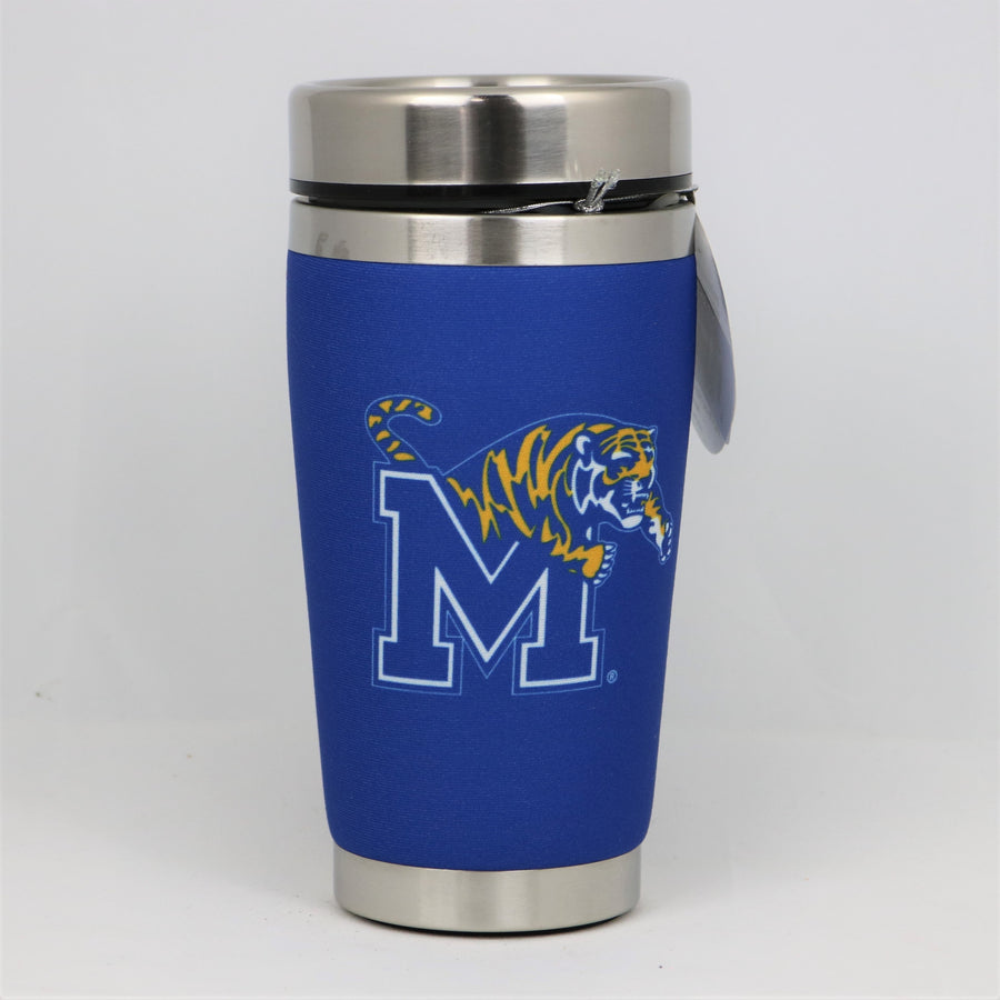 Memphis Tigers Mugzie NCAA Stainless Steel 16oz Travel Tumbler Coffee Mug Cup