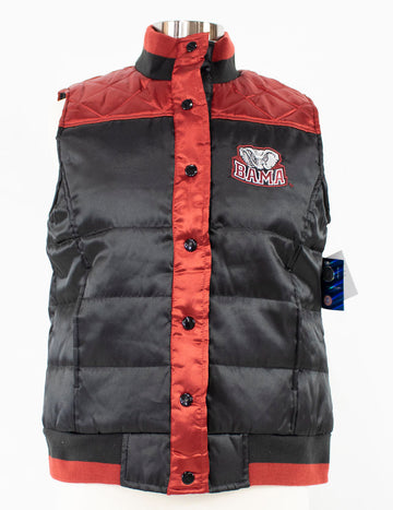 NCAA Alabama University Roll Tide Polar Puffer Vest Officially Licensed New - jacks-good-deals