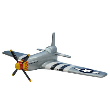 P-51 Fighter Mustang WWII Airplane Pilot w/ Propeller 3D Front End Wall Aviation Decor