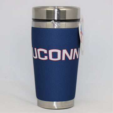 UCONN Huskies Mugzie NCAA Stainless Steel 16oz Travel Tumbler Coffee Mug Cup