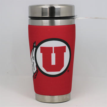 Utah Utes Mugzie NCAA  16oz Travel Tumbler Coffee Mug Cup