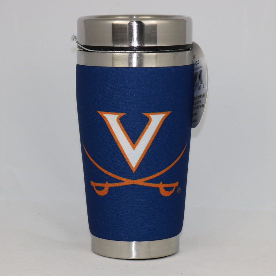 Virginia Cavaliers Mugzie NCAA Stainless Steel 16oz Travel Tumbler Coffee Mug Cup