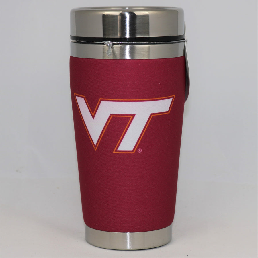 Virginia Tech Hokies Mugzie NCAA Stainless Steel 16oz Travel Tumbler Coffee Mug Cup