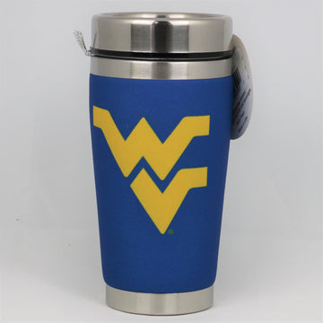 West Virginia Mountaineers Mugzie NCAA  16oz Travel Tumbler Coffee Mug Cup